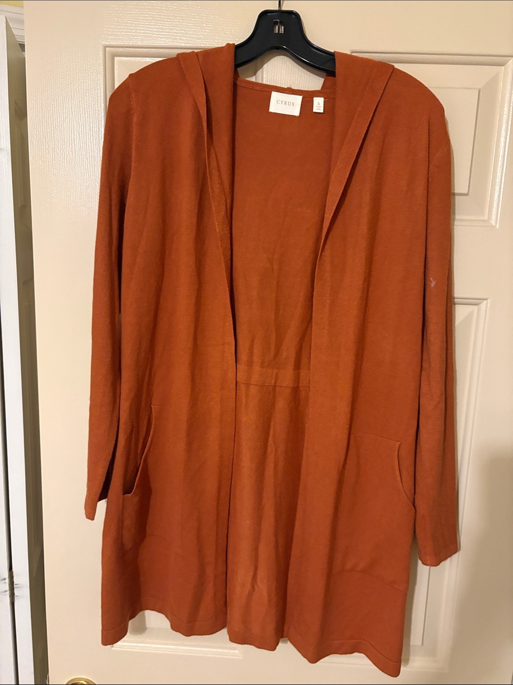 Cyrus Women's Hooded Rust Swim Coverup with Pockets